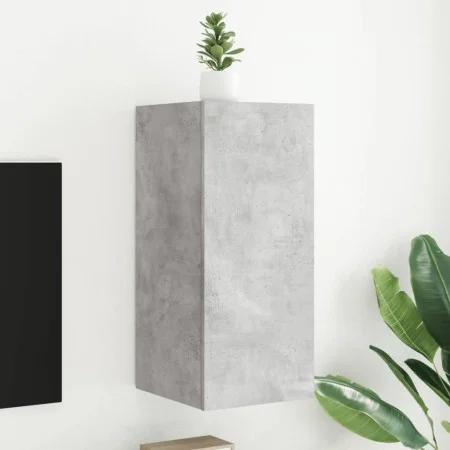 Mueble de TV de pared con luces LED gris hormigón 30,5x35x70 cm de , Muebles TV - Ref: Foro24-837238, Precio: 46,11 €, Descue...