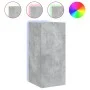 Mueble de TV de pared con luces LED gris hormigón 30,5x35x70 cm de , Muebles TV - Ref: Foro24-837238, Precio: 46,11 €, Descue...