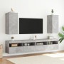 Wand-TV-Möbel mit betongrauen LED-Leuchten 30,5x35x70 cm von , TV-Möbel - Ref: Foro24-837238, Preis: 46,69 €, Rabatt: %