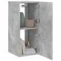 Wall-mounted TV stand with LED lights in concrete gray, 30.5x35x70 cm. by , TV Furniture - Ref: Foro24-837238, Price: 46,11 €...