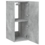 Wand-TV-Möbel mit betongrauen LED-Leuchten 30,5x35x70 cm von , TV-Möbel - Ref: Foro24-837238, Preis: 46,69 €, Rabatt: %