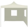 Faltpavillon mit 2 cremefarbenen Wänden 3x3 m von vidaXL, Zelte und Pavillons - Ref: Foro24-44960, Preis: 135,12 €, Rabatt: %