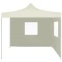 Folding gazebo with 2 cream walls 3x3 m by vidaXL, Tents and gazebos - Ref: Foro24-44960, Price: 132,39 €, Discount: %