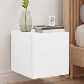 Muebles de TV de pared con luces LED 2 uds blanco 30,5x35x30 cm de , Muebles TV - Ref: Foro24-837219, Precio: 56,17 €, Descue...