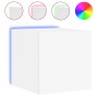 Muebles de TV de pared con luces LED 2 uds blanco 30,5x35x30 cm de , Muebles TV - Ref: Foro24-837219, Precio: 56,86 €, Descue...