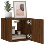 Muebles TV de pared luces LED 2 uds roble marrón 30,5x35x30 cm de , Muebles TV - Ref: Foro24-837231, Precio: 56,05 €, Descuen...