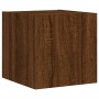 Muebles TV de pared luces LED 2 uds roble marrón 30,5x35x30 cm de , Muebles TV - Ref: Foro24-837231, Precio: 56,05 €, Descuen...