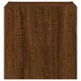 Wall-mounted TV furniture with LED lights, 2 units, brown oak, 30.5x35x30 cm by , TV Furniture - Ref: Foro24-837231, Price: 5...
