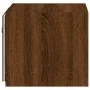 Wall-mounted TV furniture with LED lights, 2 units, brown oak, 30.5x35x30 cm by , TV Furniture - Ref: Foro24-837231, Price: 5...