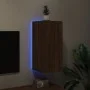 Wand-TV-Möbel mit LED-Leuchten, braune Eiche 30,5x35x70 cm von , TV-Möbel - Ref: Foro24-837244, Preis: 47,60 €, Rabatt: %