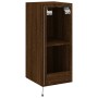 Wand-TV-Möbel mit LED-Leuchten, braune Eiche 30,5x35x70 cm von , TV-Möbel - Ref: Foro24-837244, Preis: 48,19 €, Rabatt: %