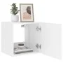 Wand-TV-Möbel mit weißen LED-Leuchten 40,5x35x40 cm von , TV-Möbel - Ref: Foro24-837246, Preis: 37,09 €, Rabatt: %