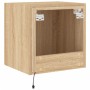 Wand-TV-Möbel mit LED-Leuchten Sonoma-Eiche 40,5x35x40 cm von , TV-Möbel - Ref: Foro24-837250, Preis: 42,33 €, Rabatt: %