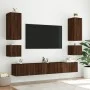 Wandfernseher Möbel LED-Leuchten 2 Stück braune Eiche 40,5x35x40 cm von , TV-Möbel - Ref: Foro24-837259, Preis: 69,90 €, Raba...