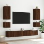 Wandfernseher Möbel LED-Leuchten 2 Stück braune Eiche 40,5x35x40 cm von , TV-Möbel - Ref: Foro24-837259, Preis: 70,81 €, Raba...
