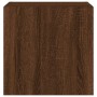 Muebles TV de pared luces LED 2 uds marrón roble 40,5x35x40 cm de , Muebles TV - Ref: Foro24-837259, Precio: 70,75 €