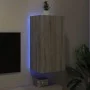 Wall-mounted TV stand with LED lights in Sonoma gray, 40.5x35x80 cm by , TV Furniture - Ref: Foro24-837265, Price: 61,96 €, D...
