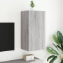 Wand-TV-Möbel mit grauen Sonoma-LED-Leuchten 40,5x35x80 cm von , TV-Möbel - Ref: Foro24-837265, Preis: 62,77 €, Rabatt: %