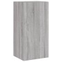 Wand-TV-Möbel mit grauen Sonoma-LED-Leuchten 40,5x35x80 cm von , TV-Möbel - Ref: Foro24-837265, Preis: 62,77 €, Rabatt: %