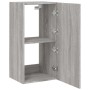 Wand-TV-Möbel mit grauen Sonoma-LED-Leuchten 40,5x35x80 cm von , TV-Möbel - Ref: Foro24-837265, Preis: 62,77 €, Rabatt: %
