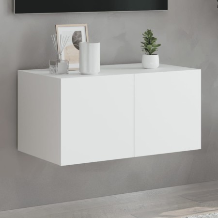 Wand-TV-Möbel mit weißen LED-Leuchten 60x35x31 cm von , TV-Möbel - Ref: Foro24-837267, Preis: 47,25 €, Rabatt: %
