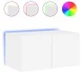 Wall-mounted TV stand with LED lights white 60x35x31 cm by , TV Furniture - Ref: Foro24-837267, Price: 46,61 €, Discount: %