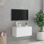 Wand-TV-Möbel mit weißen LED-Leuchten 60x35x31 cm von , TV-Möbel - Ref: Foro24-837267, Preis: 46,61 €, Rabatt: %