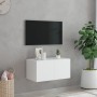 Wand-TV-Möbel mit weißen LED-Leuchten 60x35x31 cm von , TV-Möbel - Ref: Foro24-837267, Preis: 47,25 €, Rabatt: %