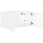 Wand-TV-Möbel mit weißen LED-Leuchten 60x35x31 cm von , TV-Möbel - Ref: Foro24-837267, Preis: 46,61 €, Rabatt: %
