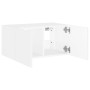 Wand-TV-Möbel mit weißen LED-Leuchten 60x35x31 cm von , TV-Möbel - Ref: Foro24-837267, Preis: 47,25 €, Rabatt: %