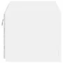 Wall-mounted TV stand with LED lights white 60x35x31 cm by , TV Furniture - Ref: Foro24-837267, Price: 46,61 €, Discount: %