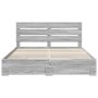 Estructura de cama con cajón Gris Sonoma 200 x 200 cm en Conjuntos de muebles | Comprar online en Foro24