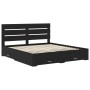Estructura de cama con cajón Roble Negro 180 x 200 cm en Conjuntos de muebles | Comprar online en Foro24