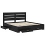 Estructura de cama con cajón Roble Negro 180 x 200 cm en Conjuntos de muebles | Comprar online en Foro24