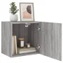 Wall-mounted TV stand in gray Sonoma engineered wood, 40.5x30x40 cm. by , TV Furniture - Ref: Foro24-836906, Price: 34,79 €, ...