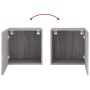 Sonoma Wand-TV-Möbel aus grauem Holzwerkstoff 40,5 x 30 x 40 cm von , TV-Möbel - Ref: Foro24-836906, Preis: 35,32 €, Rabatt: %