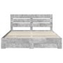 Estructura de cama con cajón Gris Concreto 180 x 200 cm en Conjuntos de muebles | Comprar online en Foro24