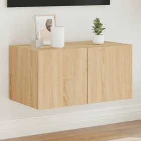 Wand-TV-Möbel mit LED-Leuchten Sonoma-Eiche 60x35x31 cm von , TV-Möbel - Ref: Foro24-837271, Preis: 45,25 €, Rabatt: %