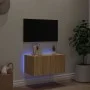 Wand-TV-Möbel mit LED-Leuchten Sonoma-Eiche 60x35x31 cm von , TV-Möbel - Ref: Foro24-837271, Preis: 45,25 €, Rabatt: %