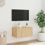 Wand-TV-Möbel mit LED-Leuchten Sonoma-Eiche 60x35x31 cm von , TV-Möbel - Ref: Foro24-837271, Preis: 45,25 €, Rabatt: %