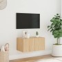 Wand-TV-Möbel mit LED-Leuchten Sonoma-Eiche 60x35x31 cm von , TV-Möbel - Ref: Foro24-837271, Preis: 45,86 €, Rabatt: %