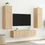 Wand-TV-Möbel mit LED-Leuchten Sonoma-Eiche 60x35x31 cm von , TV-Möbel - Ref: Foro24-837271, Preis: 45,25 €, Rabatt: %