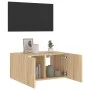 Wand-TV-Möbel mit LED-Leuchten Sonoma-Eiche 60x35x31 cm von , TV-Möbel - Ref: Foro24-837271, Preis: 45,25 €, Rabatt: %