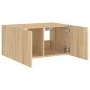 Wand-TV-Möbel mit LED-Leuchten Sonoma-Eiche 60x35x31 cm von , TV-Möbel - Ref: Foro24-837271, Preis: 45,25 €, Rabatt: %