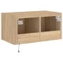 Wand-TV-Möbel mit LED-Leuchten Sonoma-Eiche 60x35x31 cm von , TV-Möbel - Ref: Foro24-837271, Preis: 45,25 €, Rabatt: %