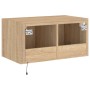 Wand-TV-Möbel mit LED-Leuchten Sonoma-Eiche 60x35x31 cm von , TV-Möbel - Ref: Foro24-837271, Preis: 45,86 €, Rabatt: %