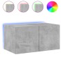 Wand-TV-Möbel mit betongrauen LED-Leuchten 60x35x31 cm von , TV-Möbel - Ref: Foro24-837273, Preis: 45,15 €, Rabatt: %
