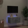 Wand-TV-Möbel mit betongrauen LED-Leuchten 60x35x31 cm von , TV-Möbel - Ref: Foro24-837273, Preis: 45,15 €, Rabatt: %