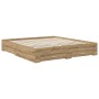 Estructura de cama con cajón Roble artesanal 180 x 200 cm en Conjuntos de muebles | Comprar online en Foro24