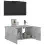Mueble de TV de pared con luces LED gris hormigón 60x35x31 cm de , Muebles TV - Ref: Foro24-837273, Precio: 44,56 €, Descuent...